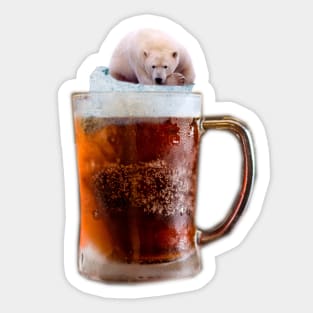 Polar Bear Beer Sticker